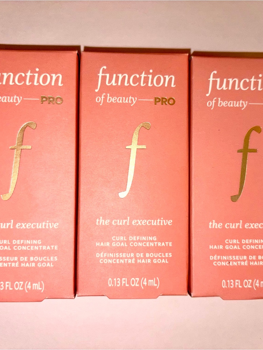 3 Function of Beauty PRO Hair Concentrates: 3x Curl Defining